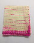Shibori tie and dye pure raw silk kurta