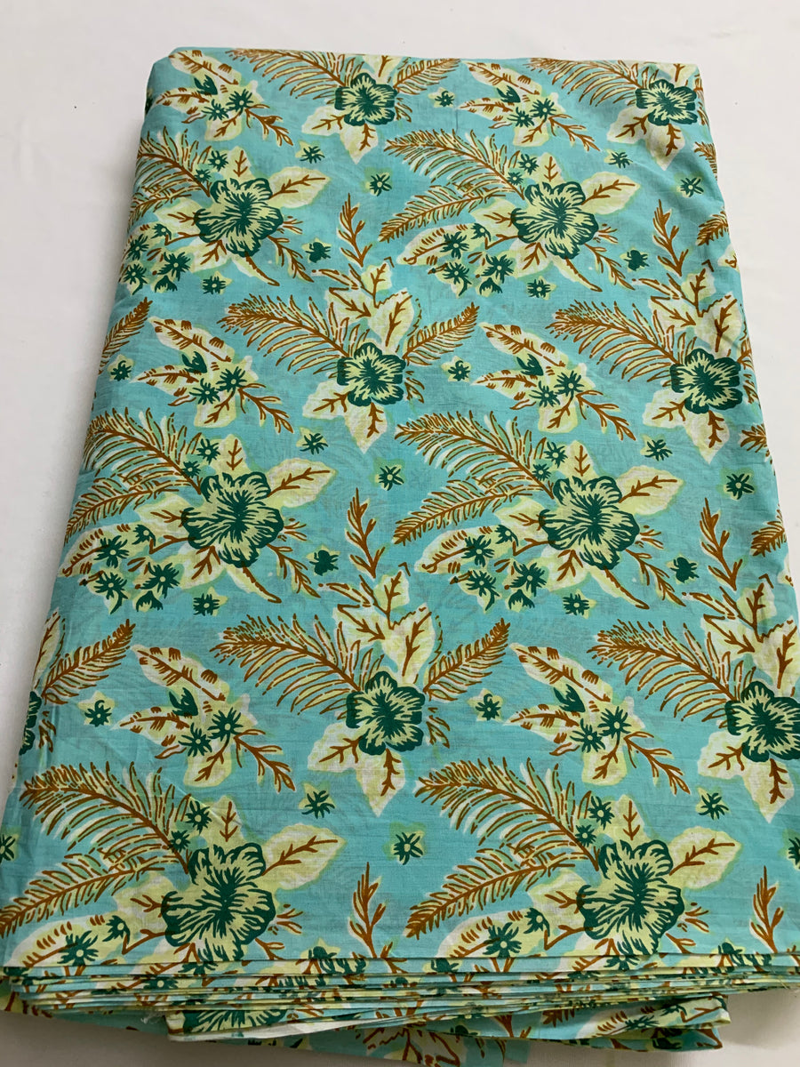 Printed pure cotton fabric