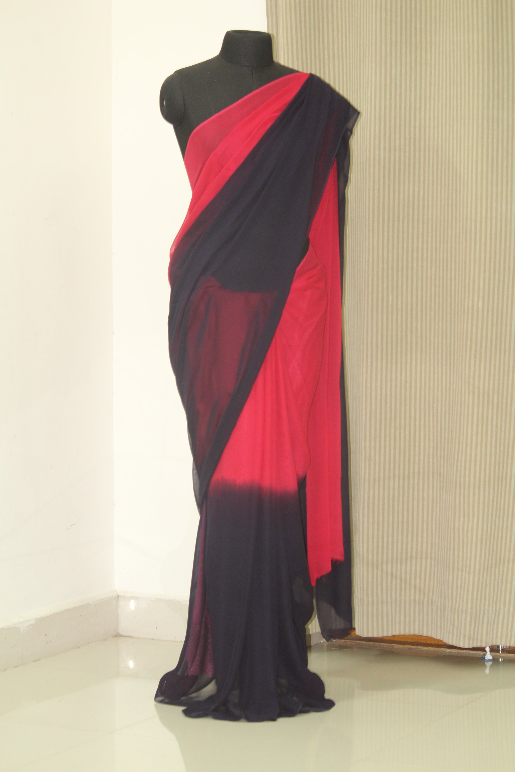 Shaded georgette saree