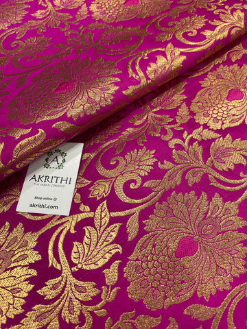 Handloom Banarasi brocade fabric