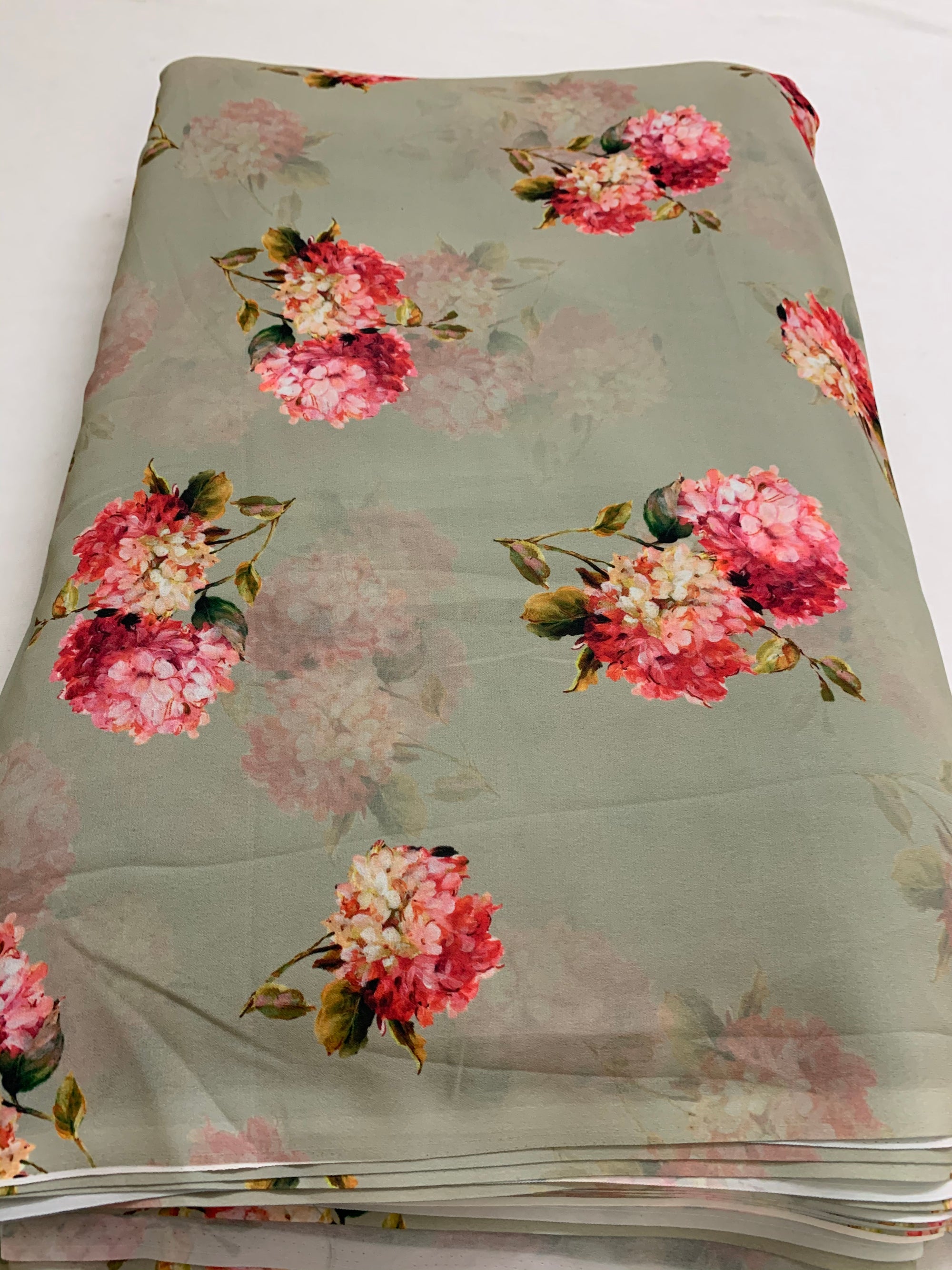 Digital floral Printed georgette fabric