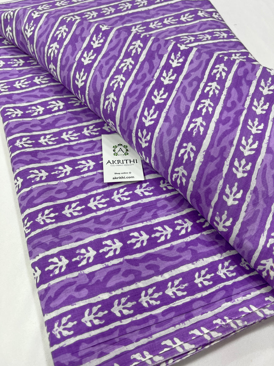 Printed pure cotton fabric