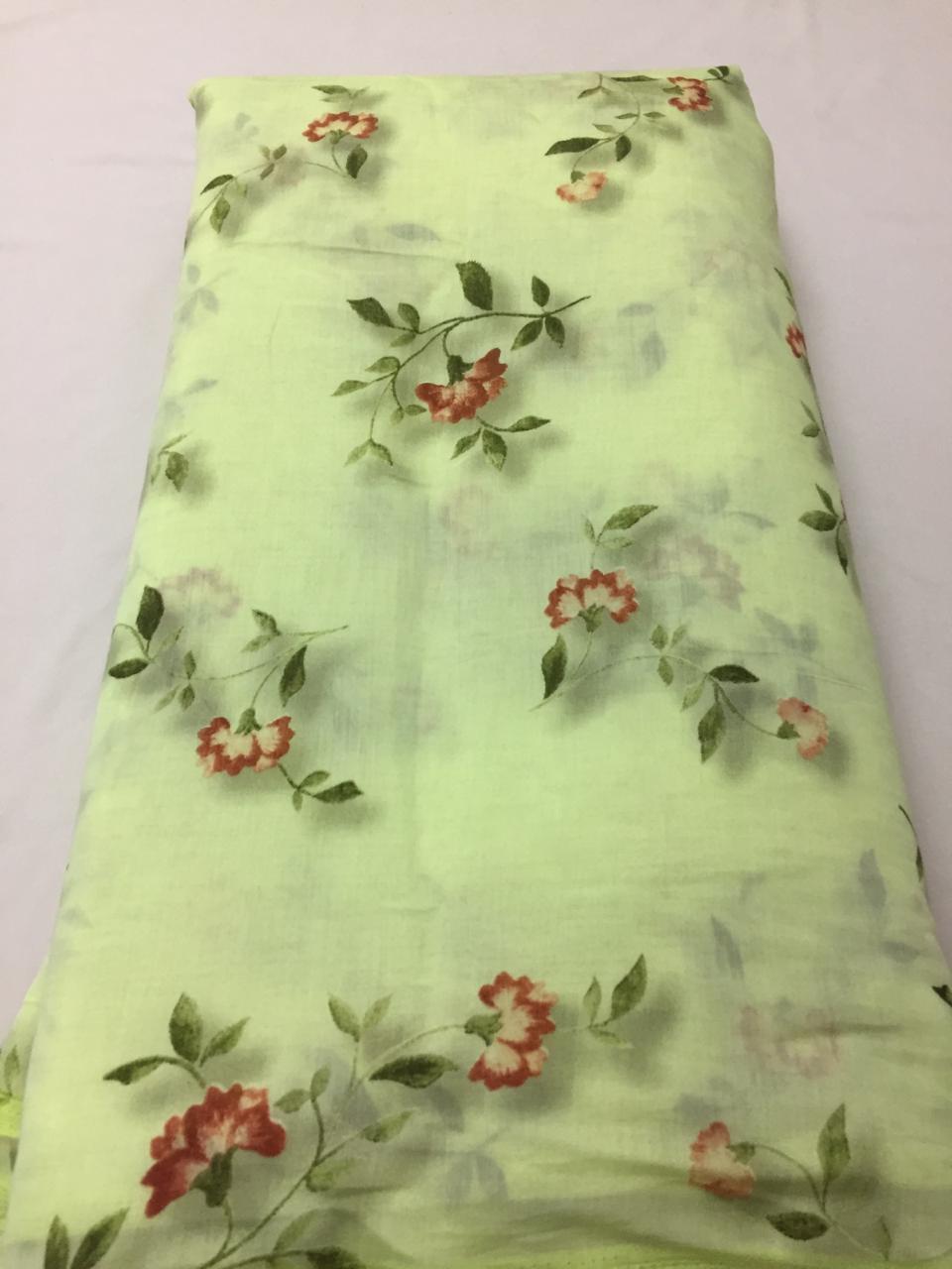 Printed rayon fabric