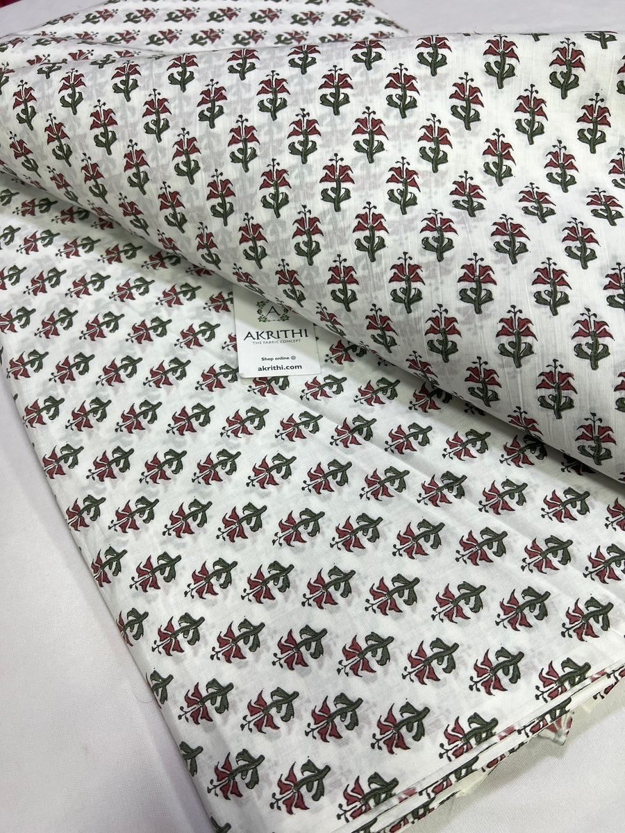 Printed pure cotton fabric