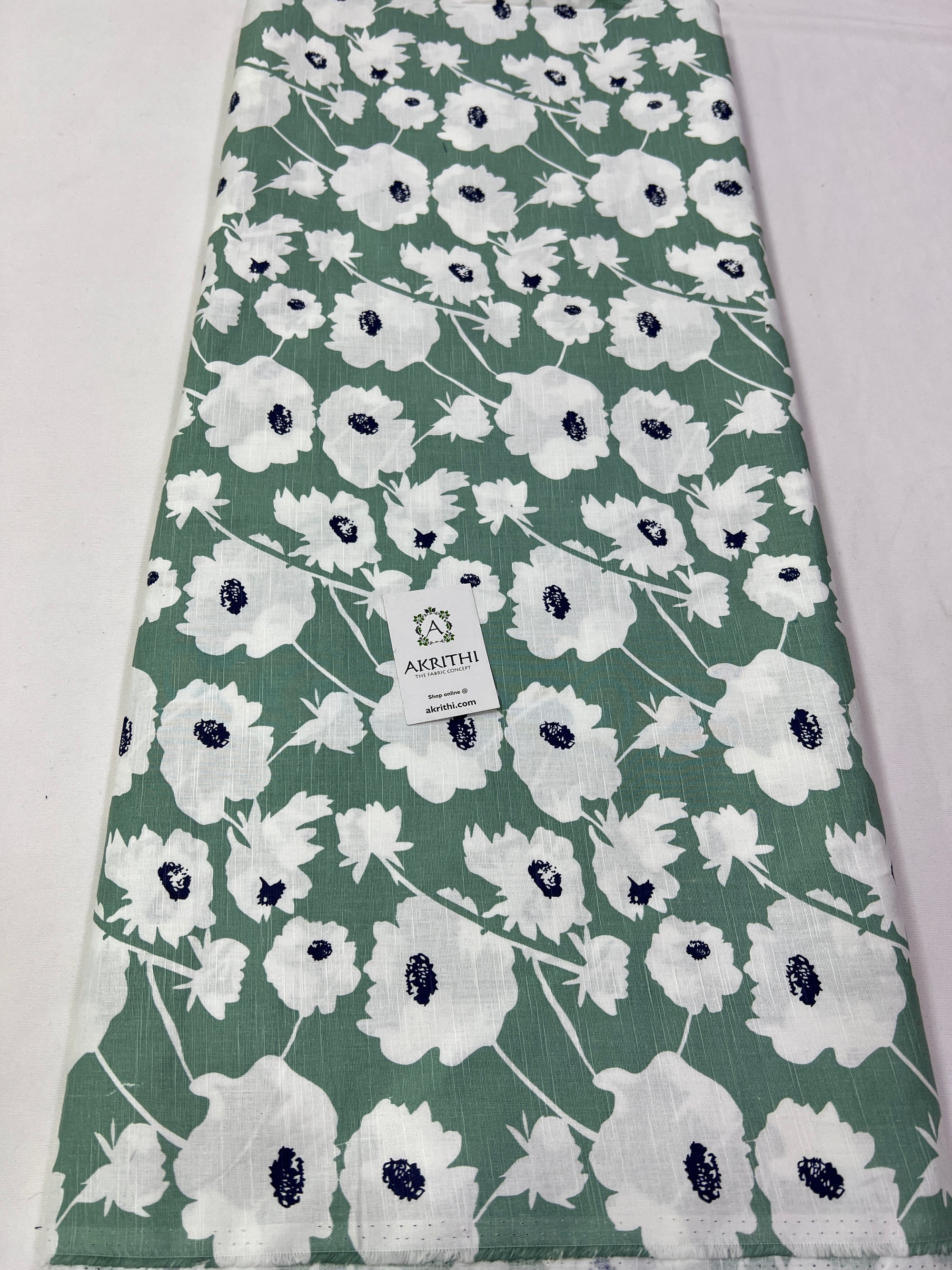 Printed pure cotton fabric