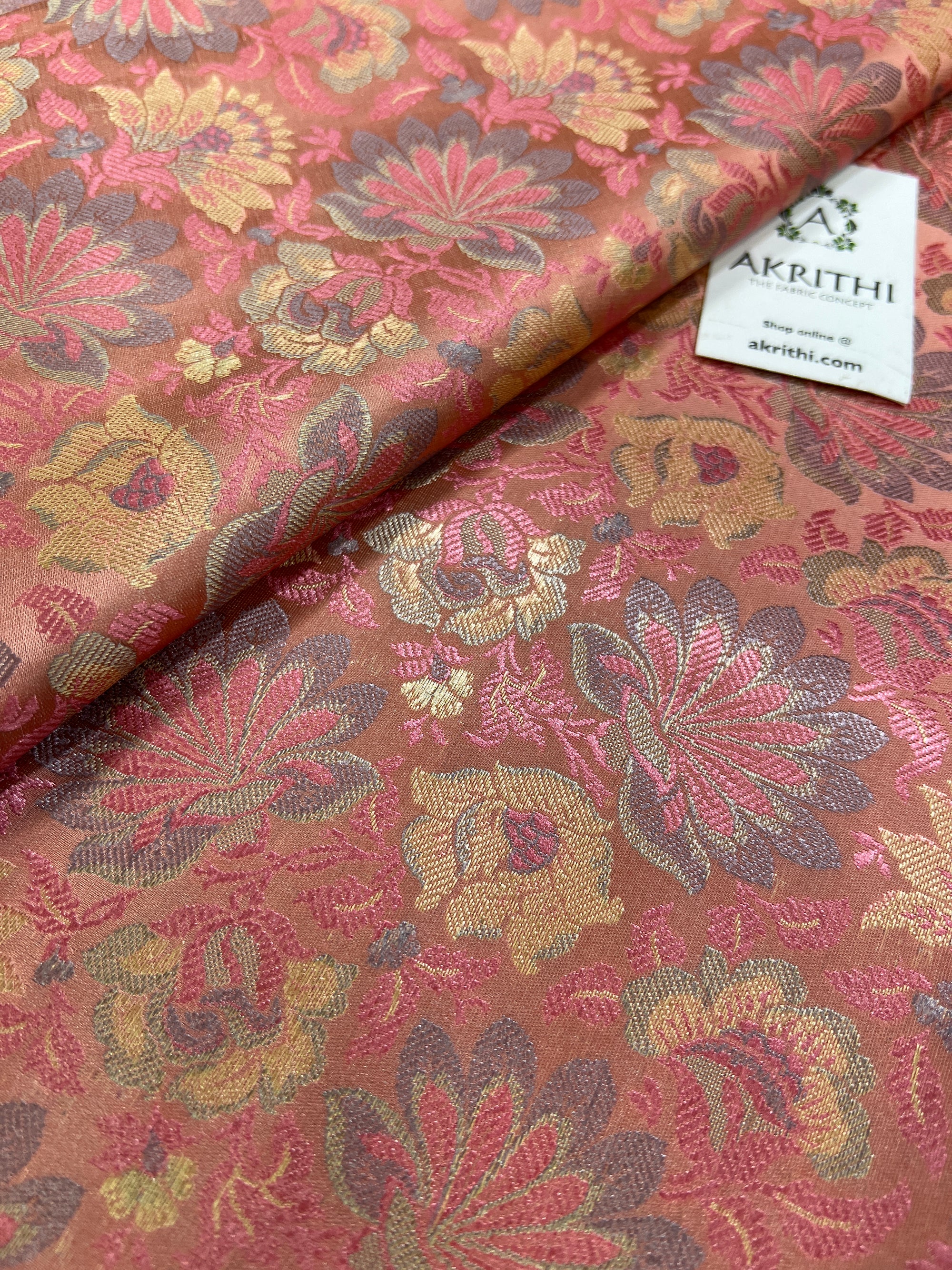 Handloom Banarasi brocade fabric
