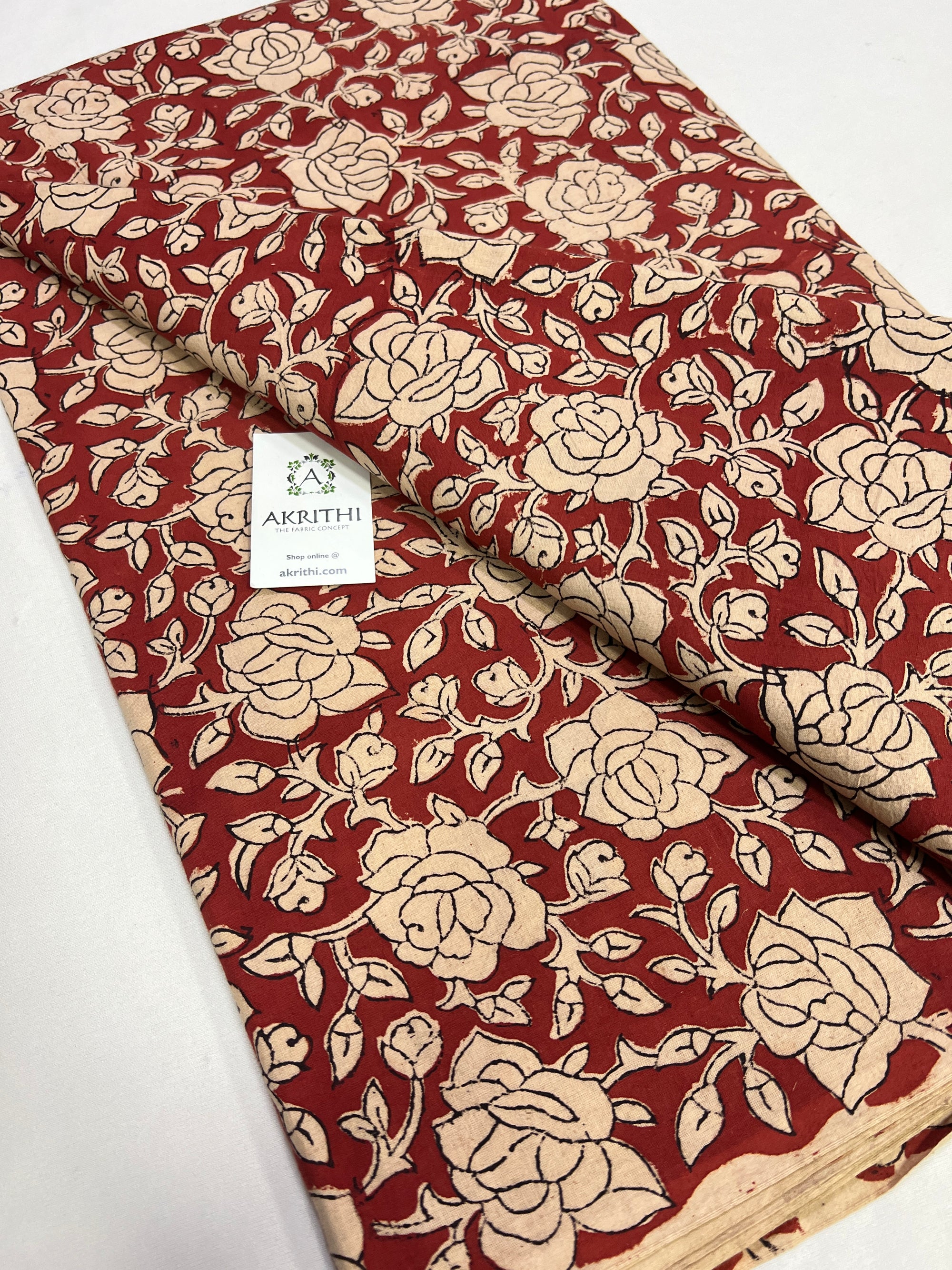 Hand block Printed pure cotton fabric