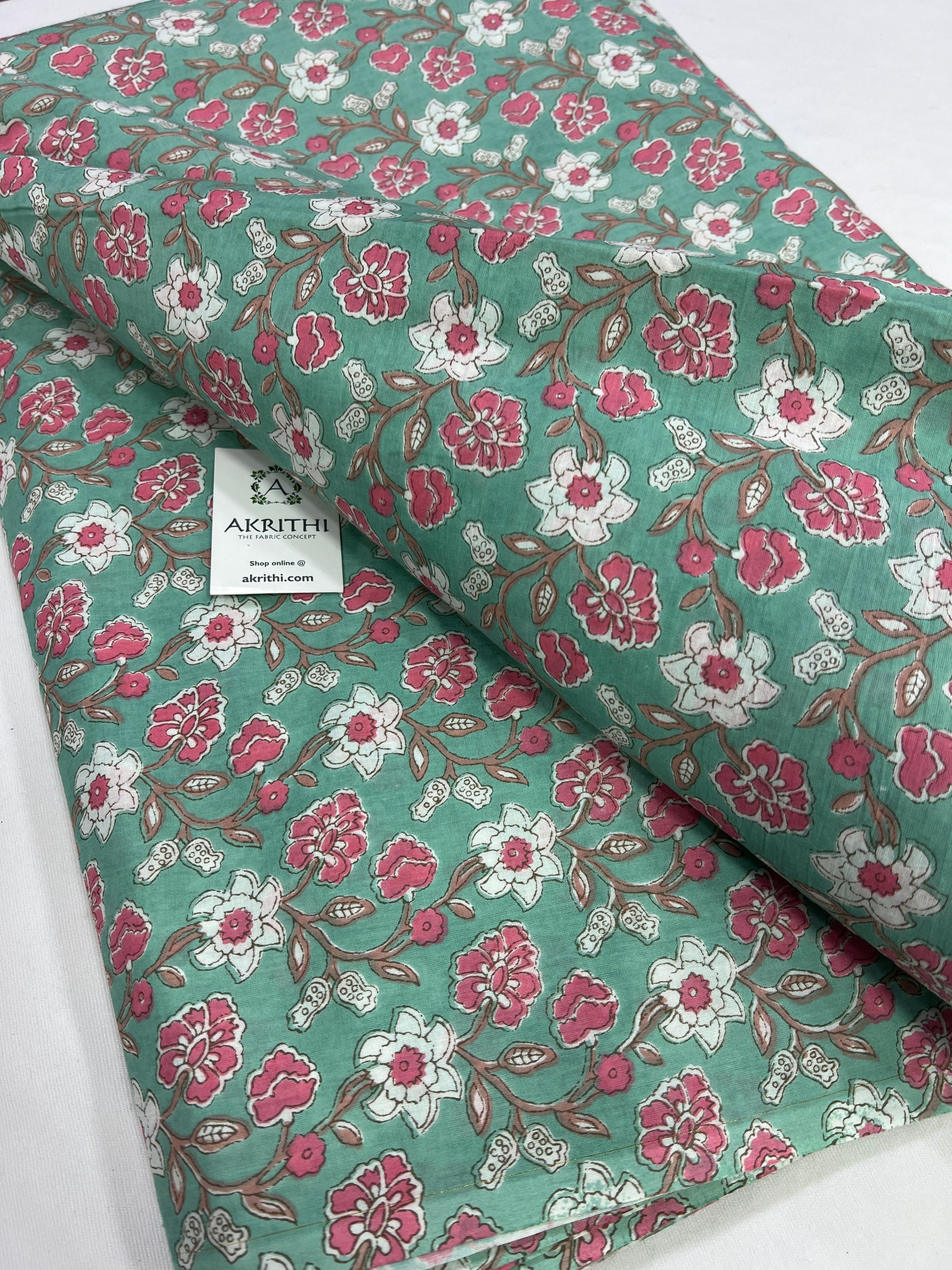 Printed pure cotton fabric