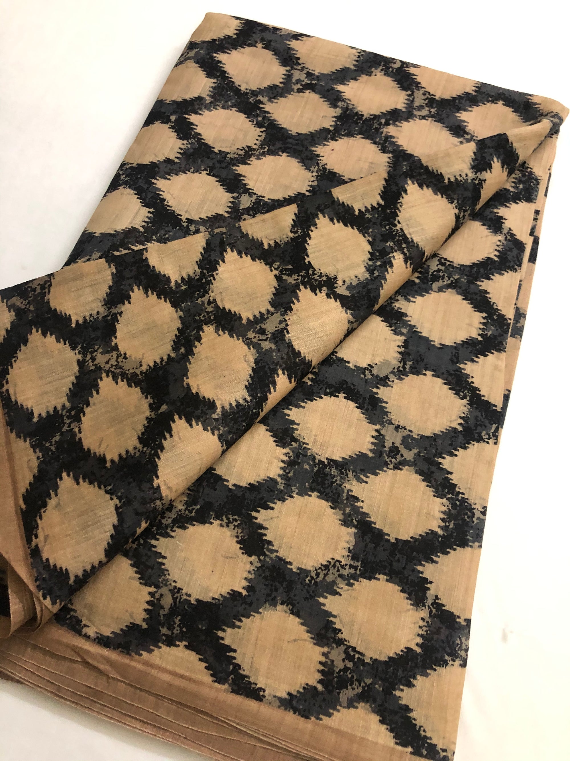 Printed handloom pure munga silk saree