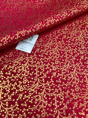 Handloom Banarasi brocade fabric