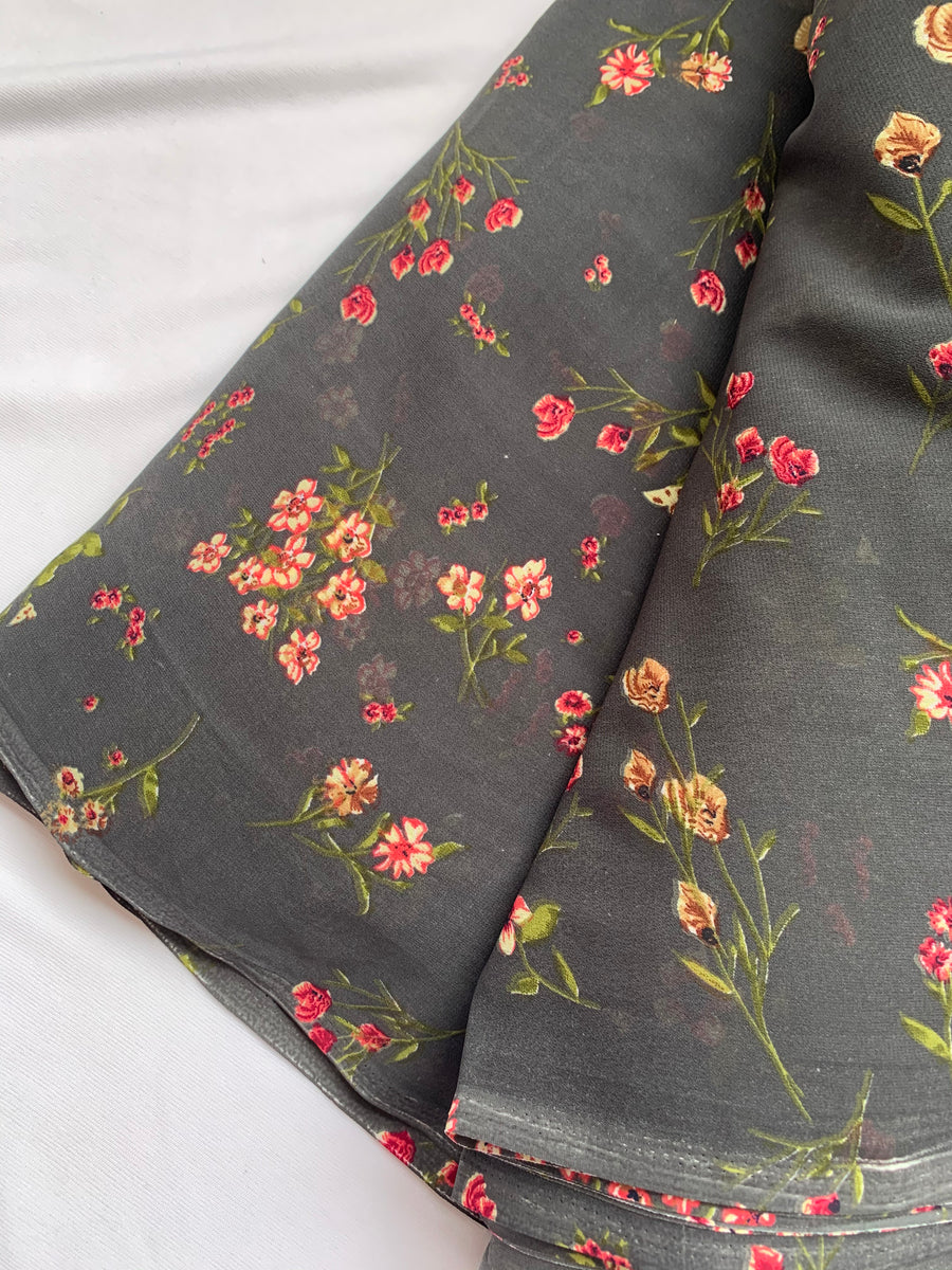 Printed georgette fabric 50 centimetres cut