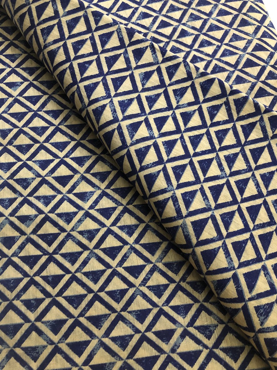 HANDLOOM PRINTED PURE MUNGA SILK KURTA FABRIC