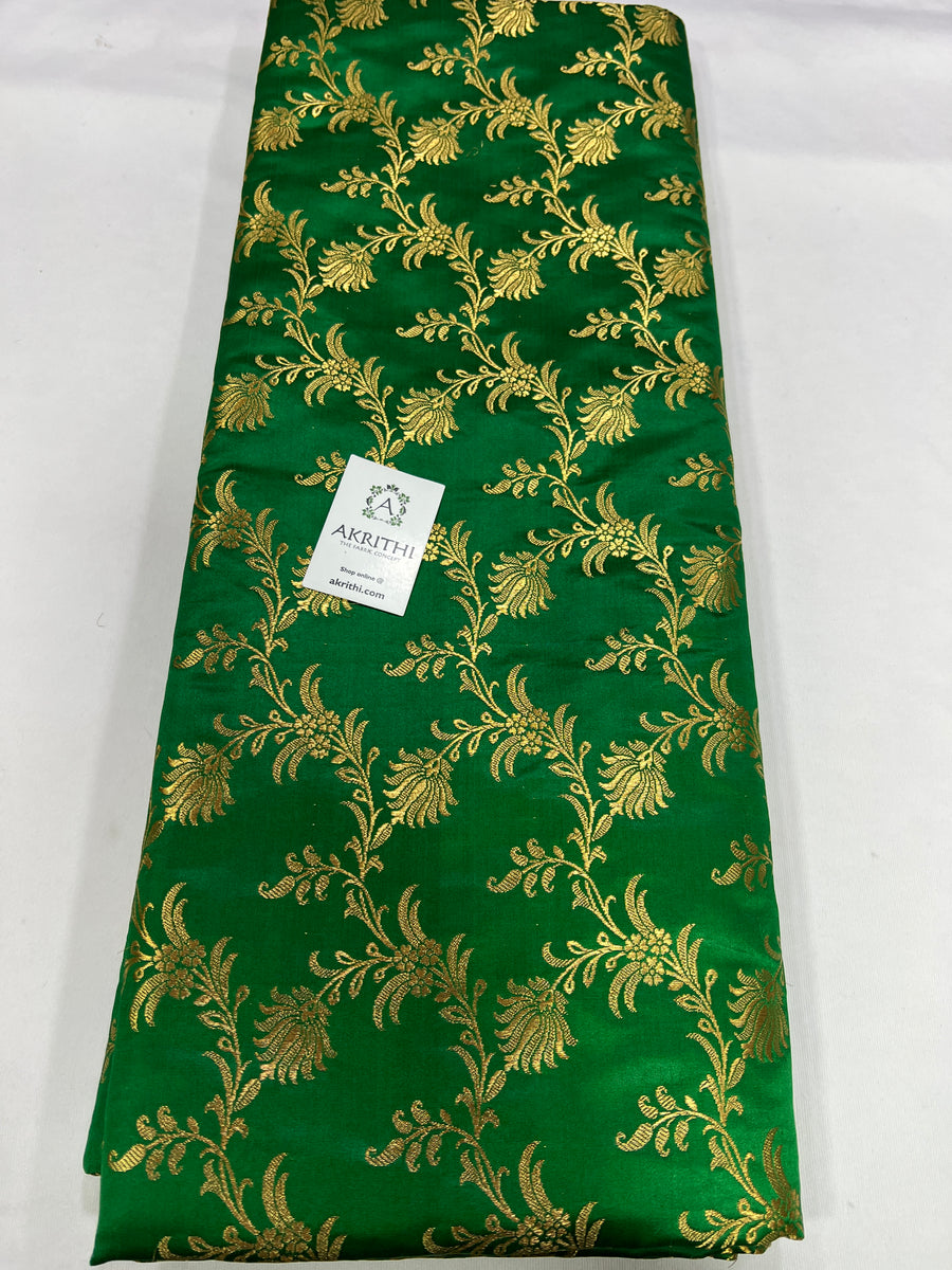 Handloom Banarasi brocade fabric 45 cms cut piece