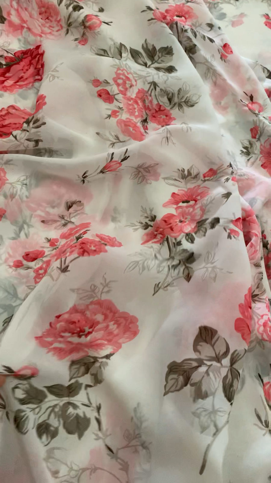 Digital floral Printed georgette fabric