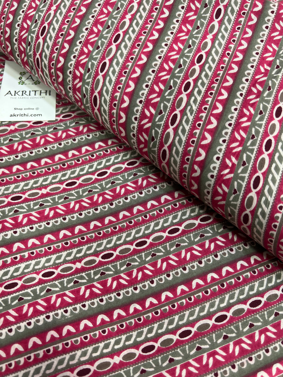 Printed pure cotton fabric