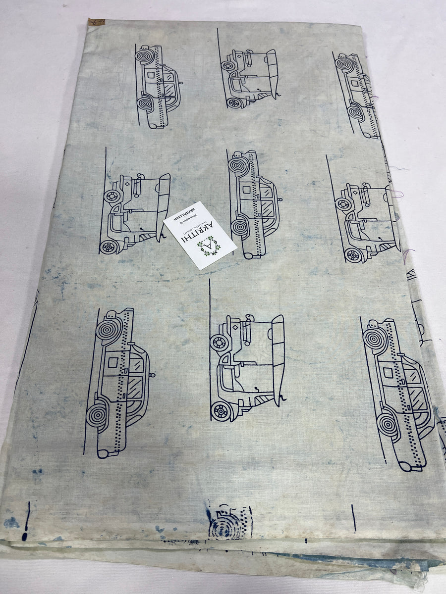 Dabu printed pure cotton fabric