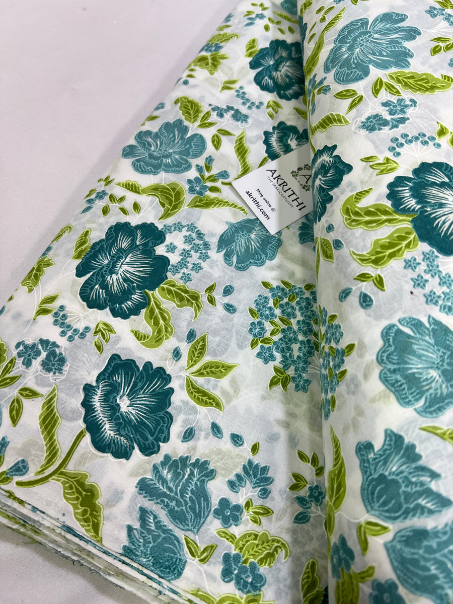 Printed pure cotton fabric