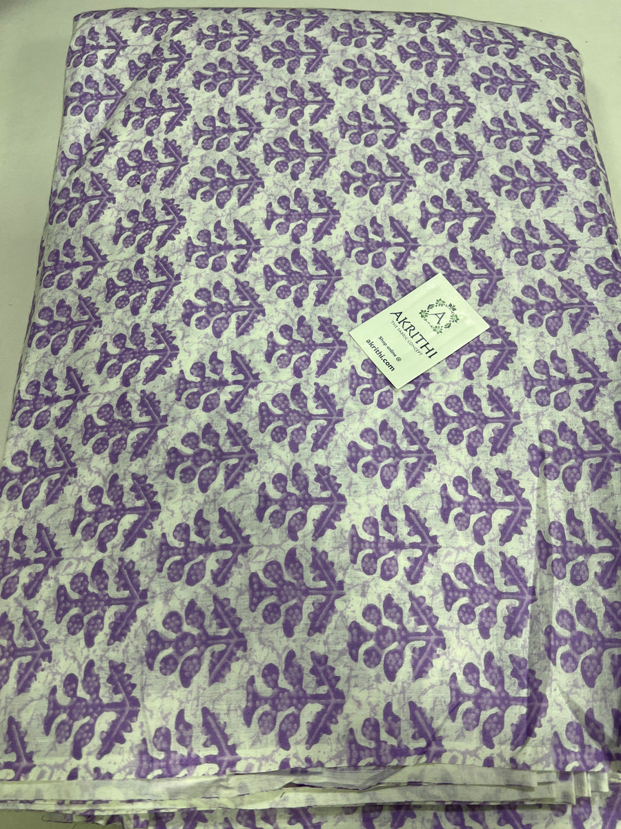 Printed pure cotton fabric