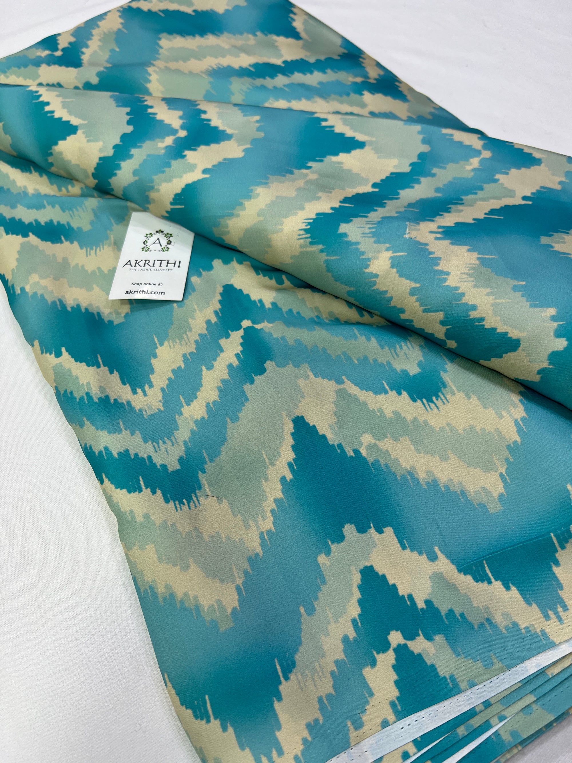 Digital printed modal satin fabric