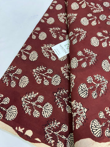 Hand block Printed pure cotton fabric