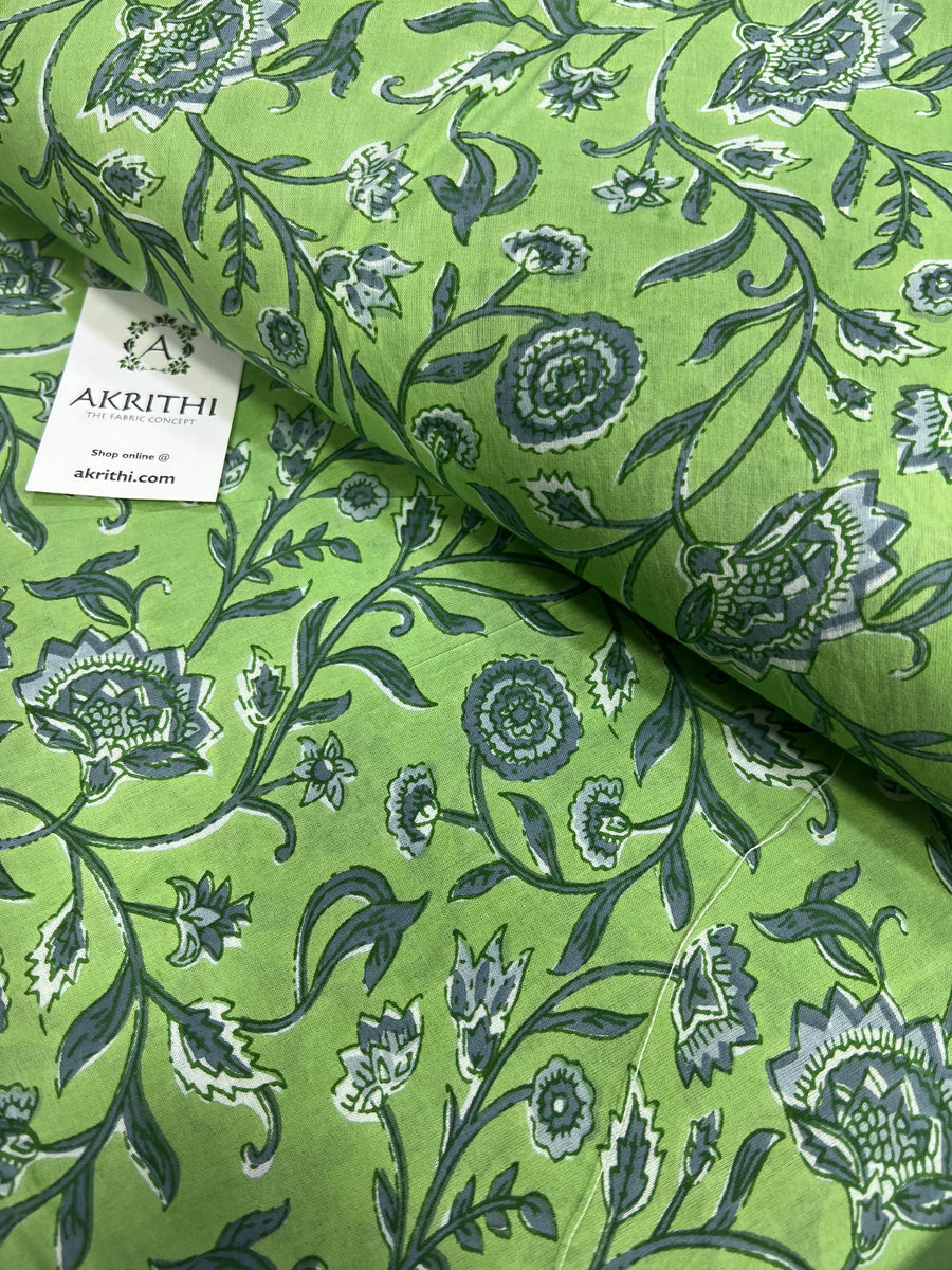 Printed pure cotton fabric