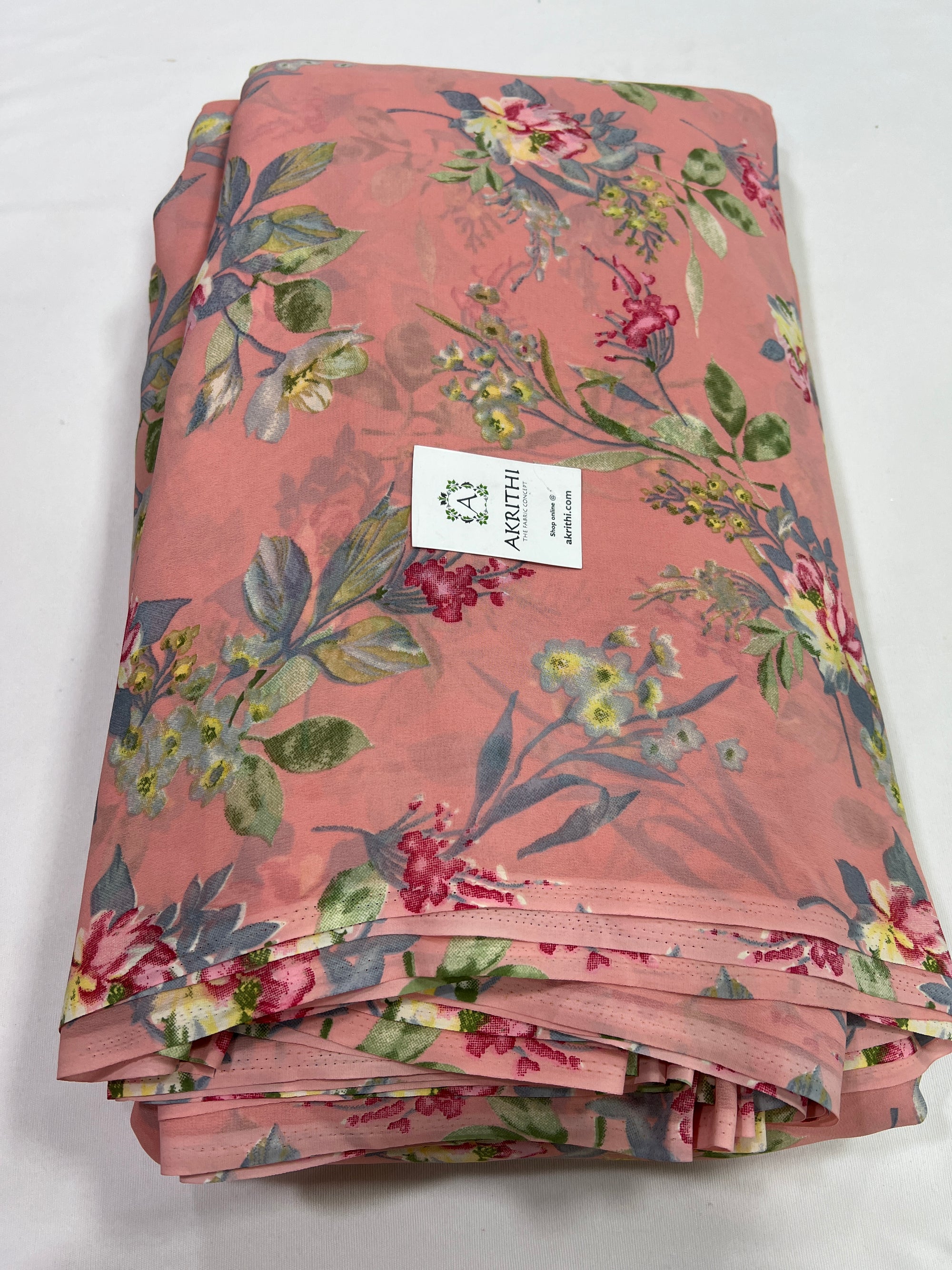 Floral printed georgette fabric 56 inches width