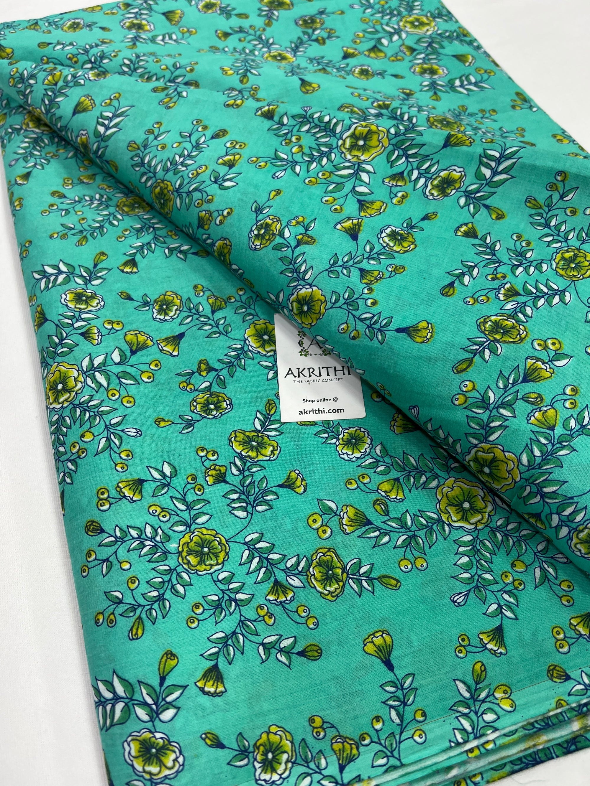 Printed pure cotton fabric