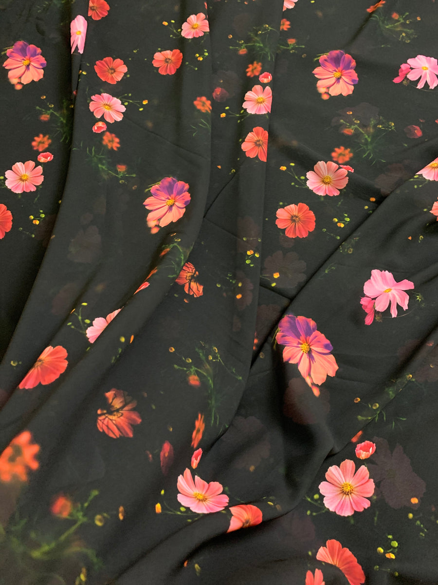 Digital floral Printed georgette fabric