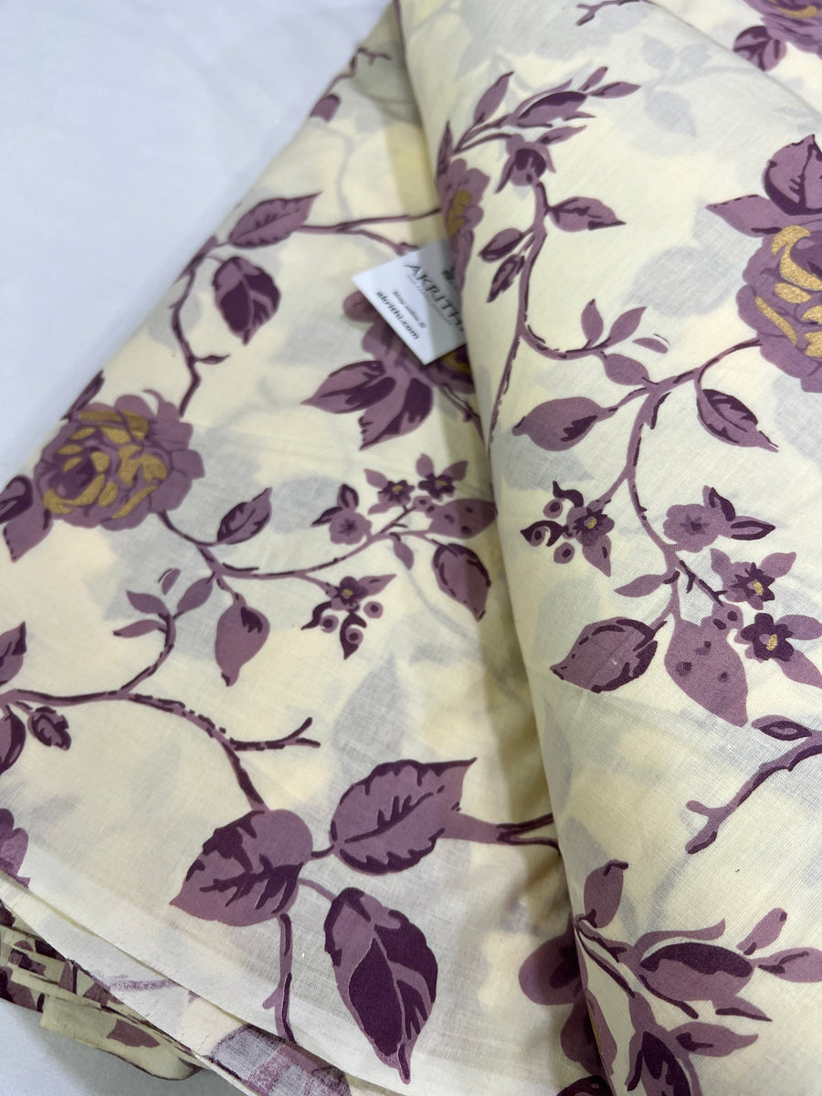 Printed pure cotton fabric