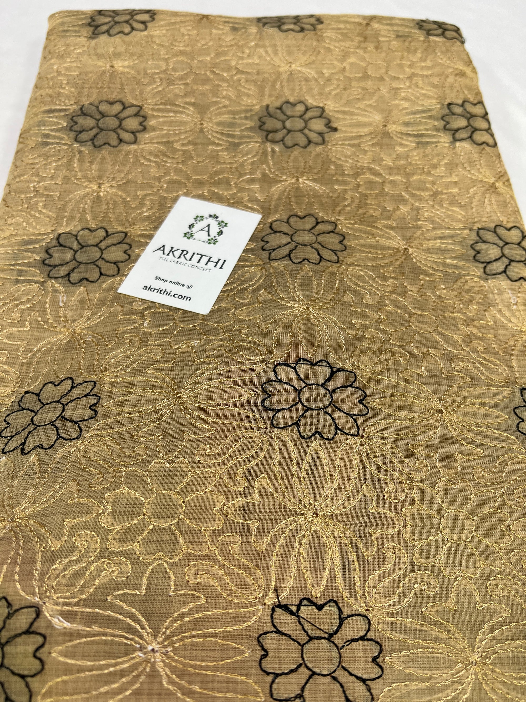 Pure Cotton embroidered fabric