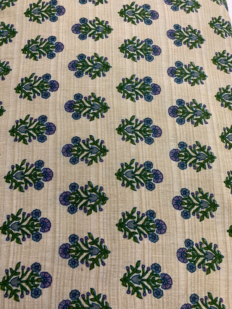 Printed kumbhi pure cotton fabric