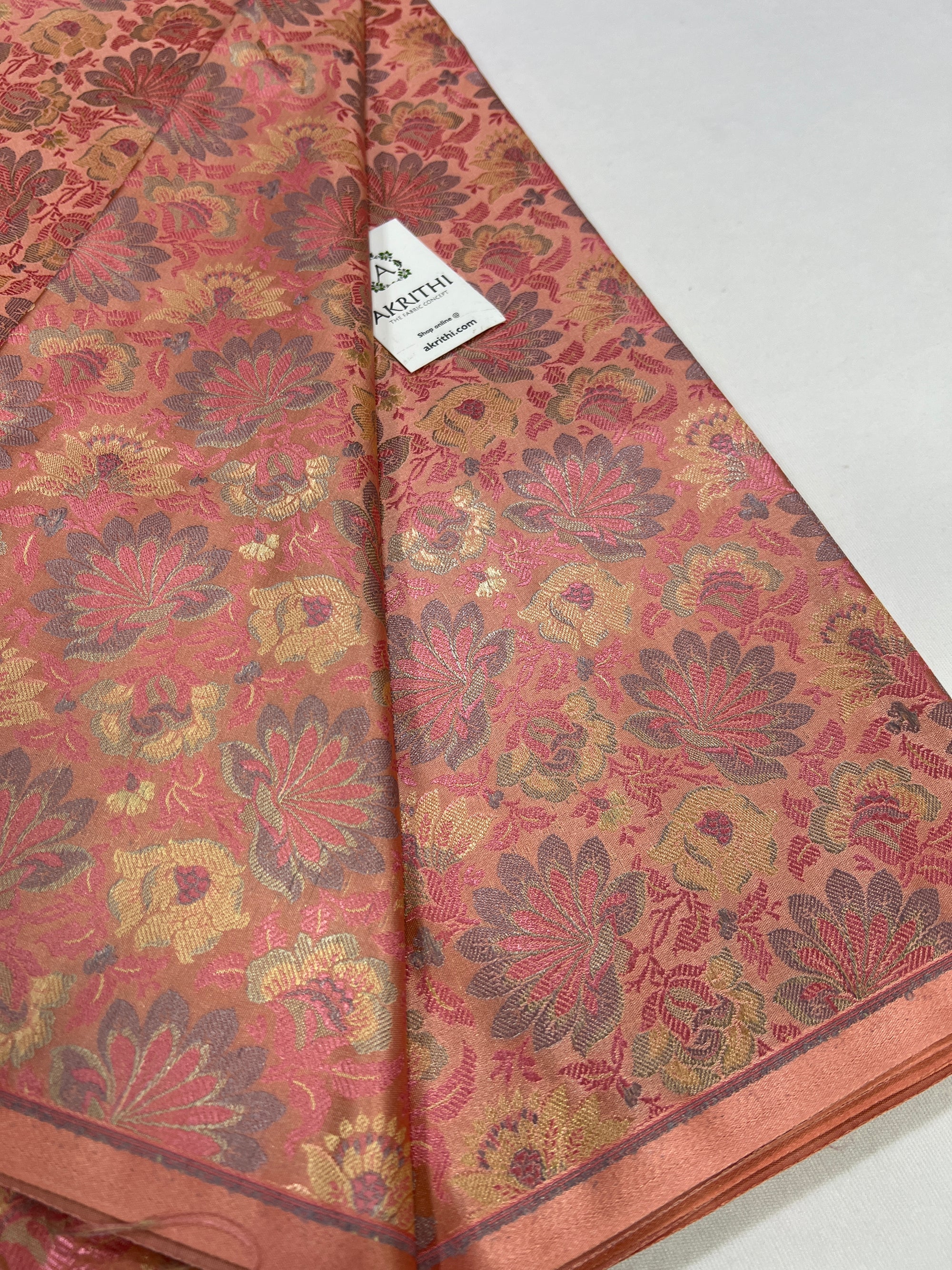 Handloom Banarasi brocade fabric