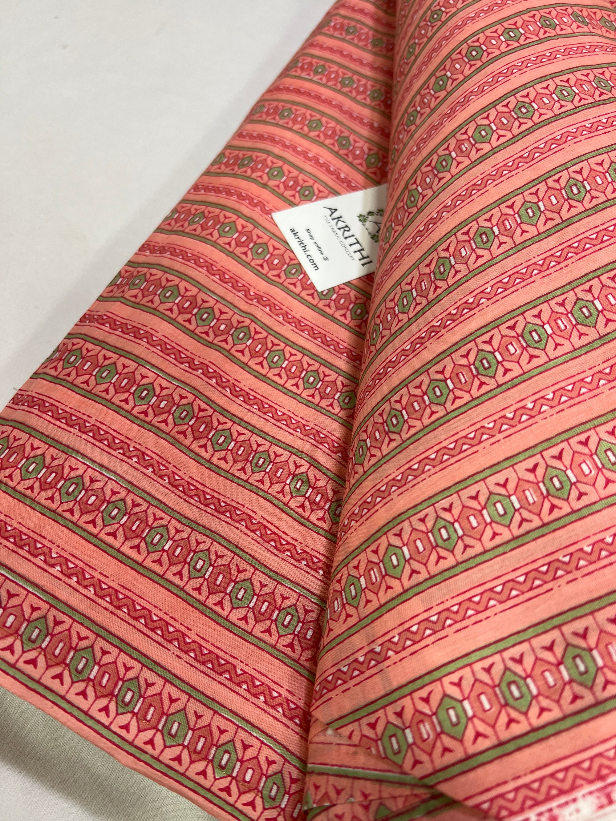 Printed pure cotton fabric