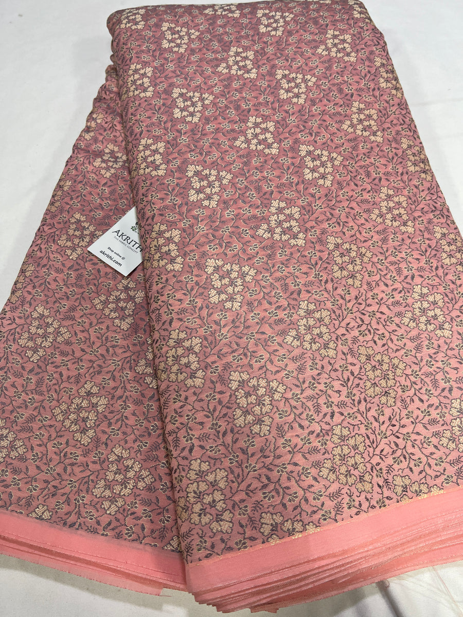 Banarasi brocade fabric without zari