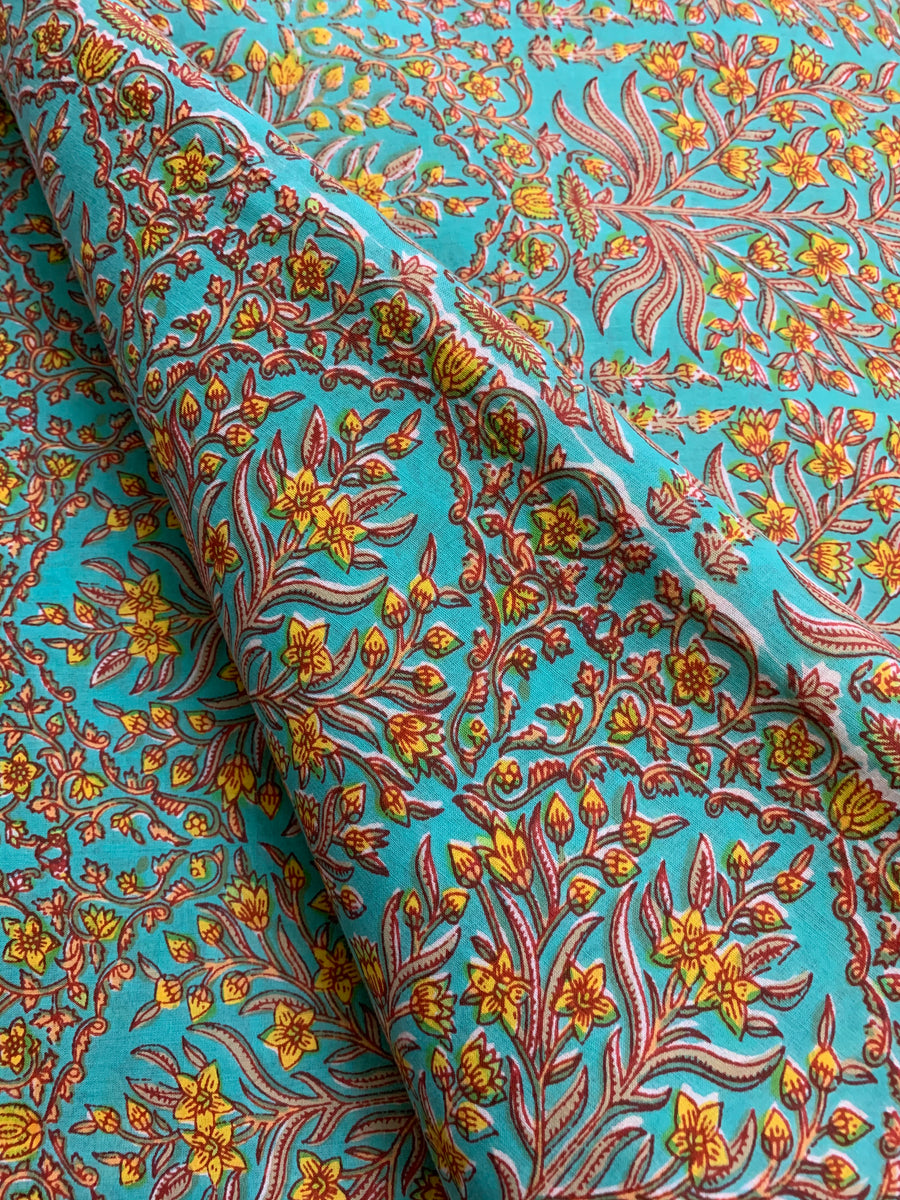 Printed pure cotton fabric