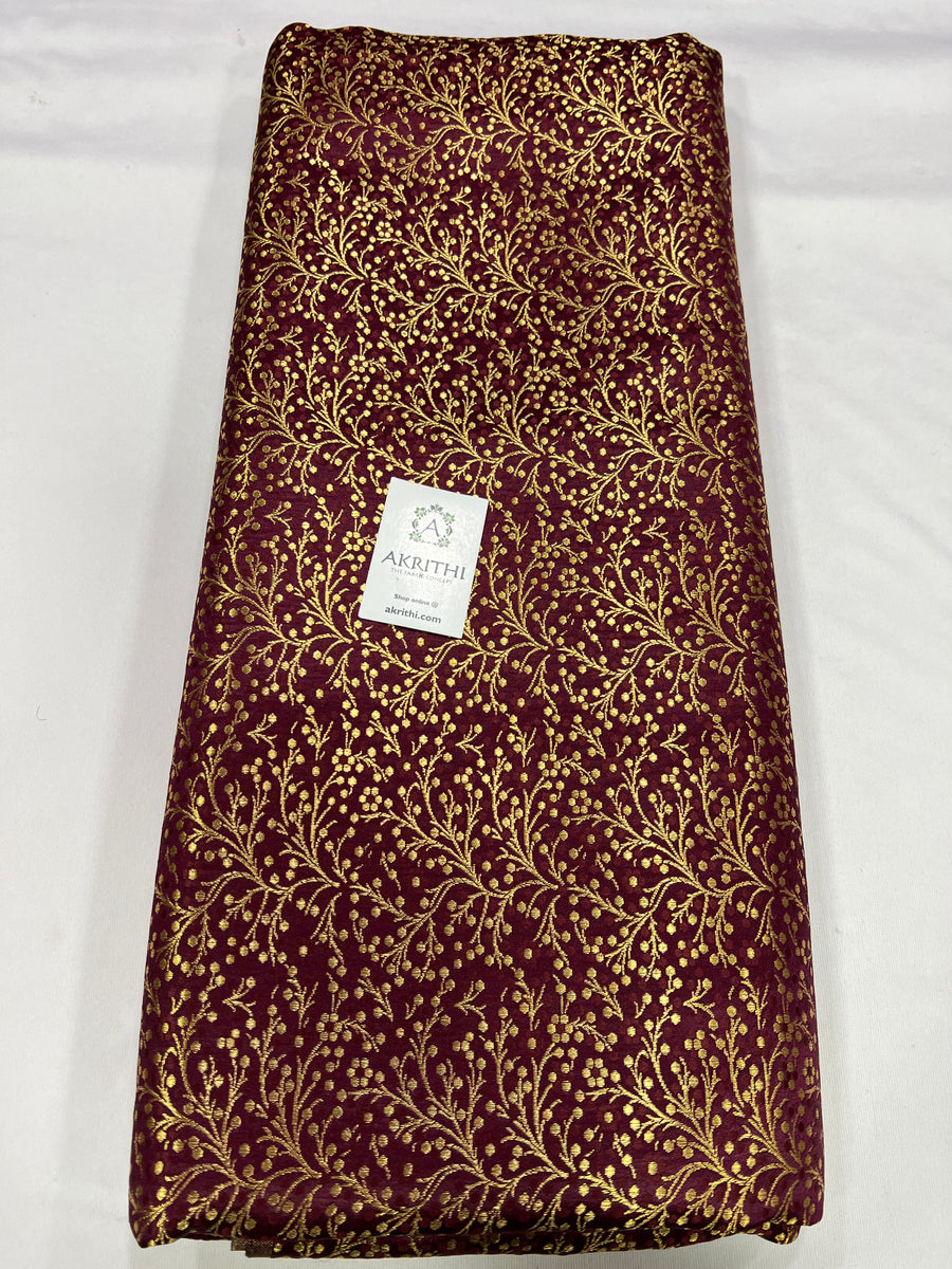 Handloom Banarasi brocade fabric