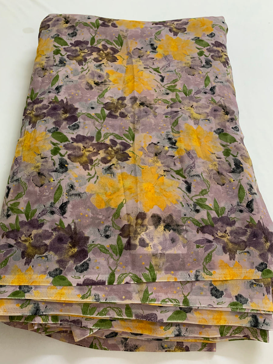 Printed georgette fabric