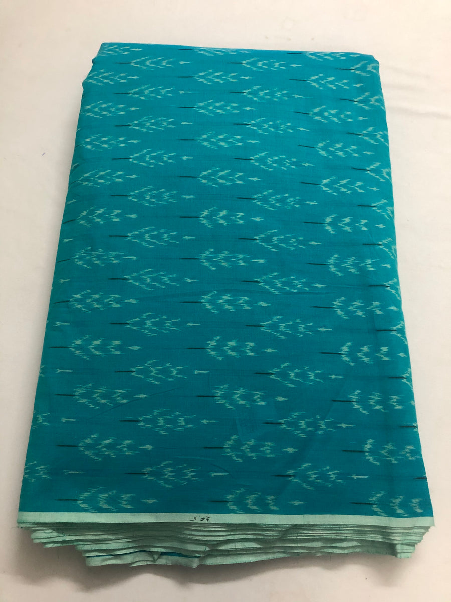 Ikat mercerised cotton fabric