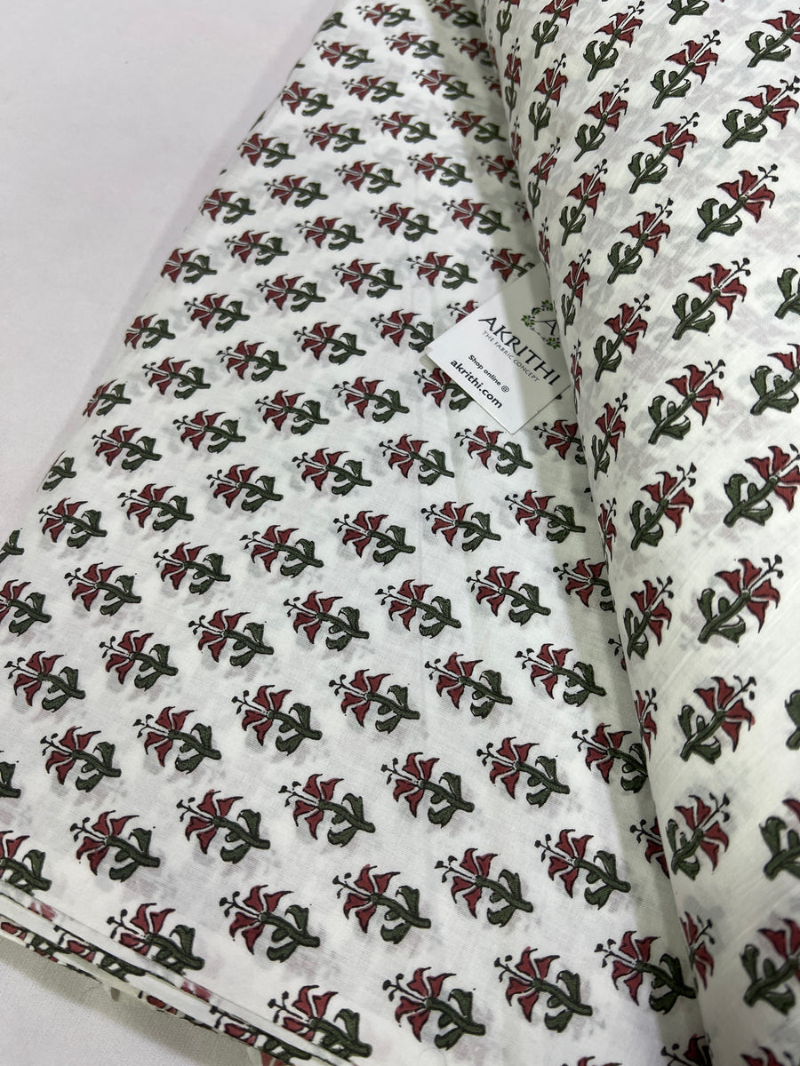 Printed pure cotton fabric