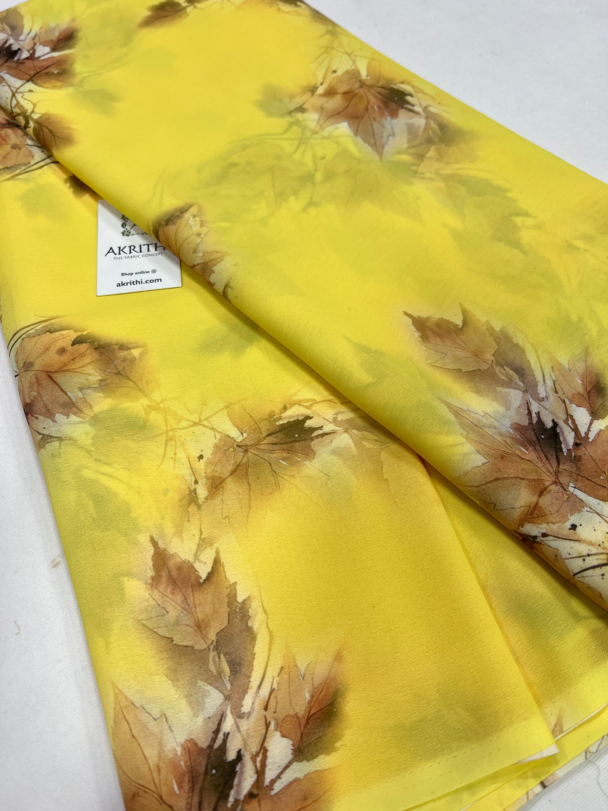 Digital printed georgette saree
