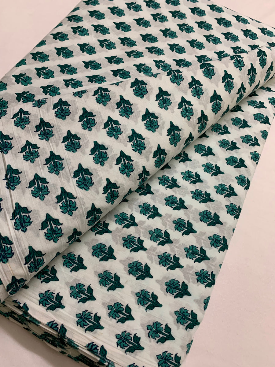 Printed pure cotton fabric