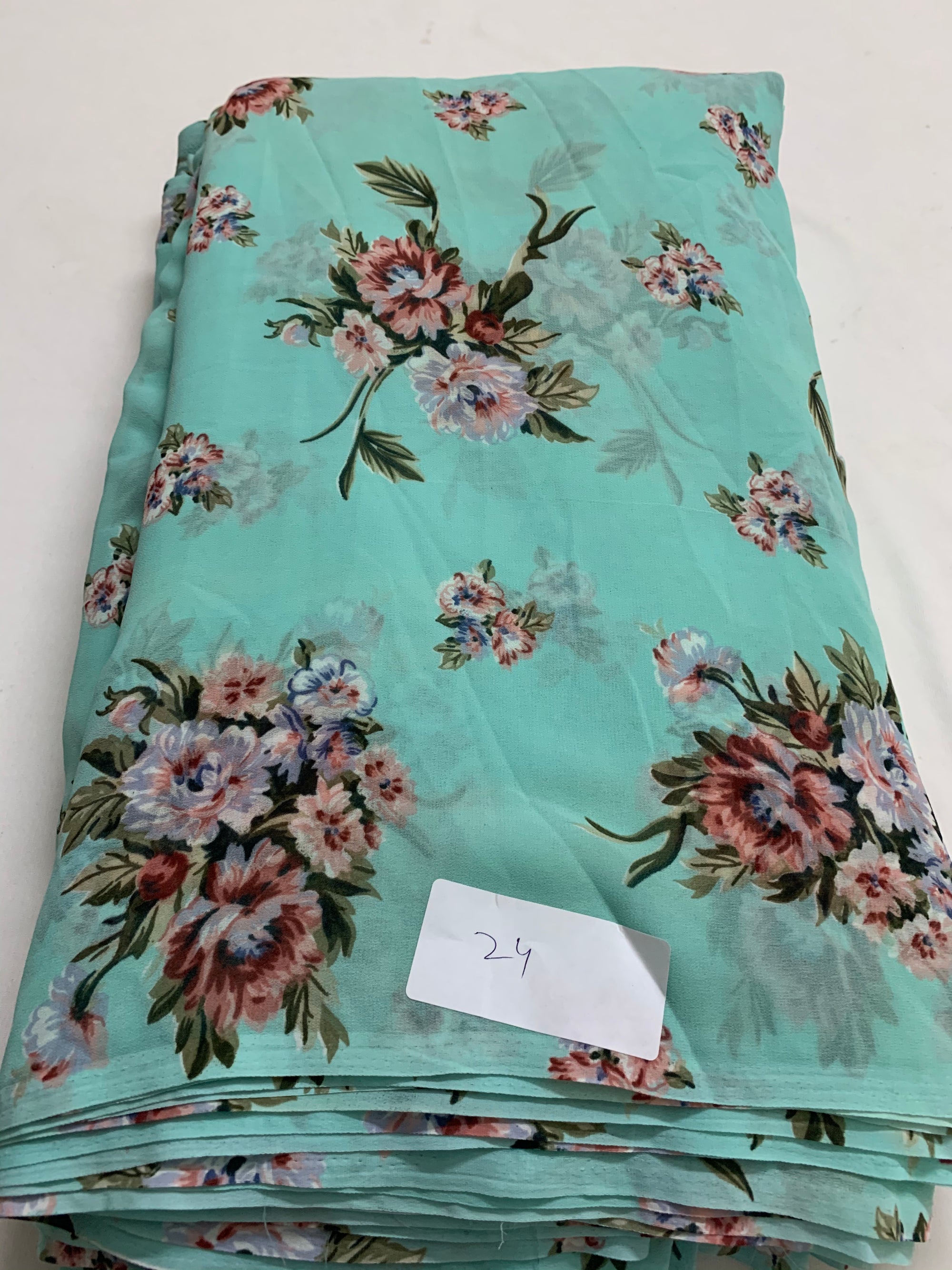 Digital floral Printed georgette fabric