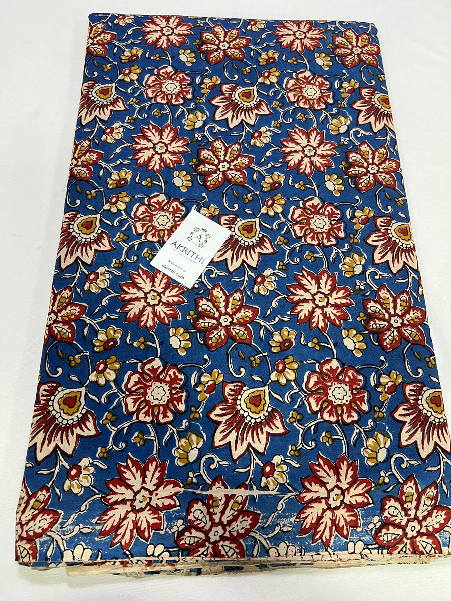 Hand block Printed pure cotton fabric