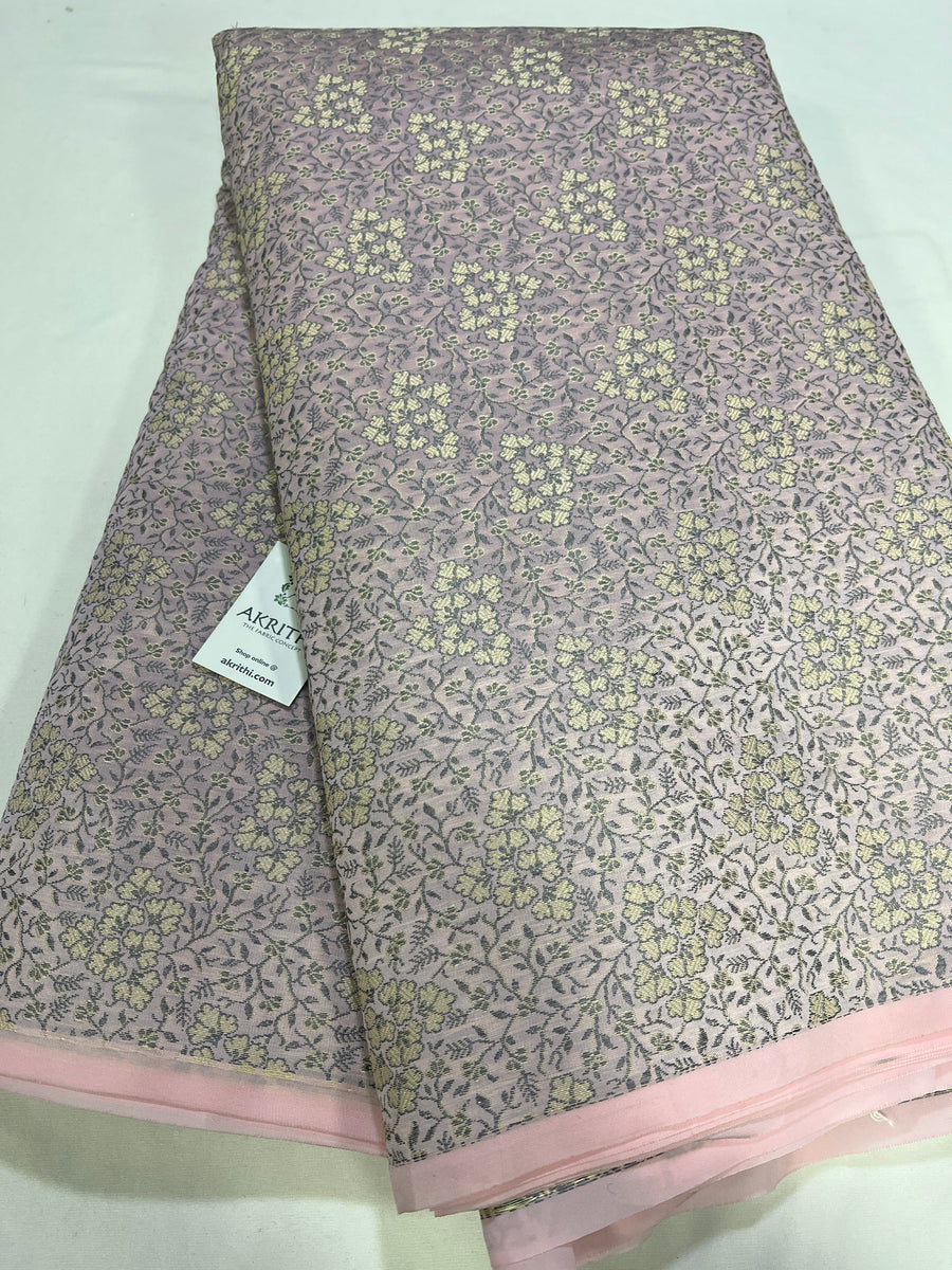 Banarasi brocade fabric without zari