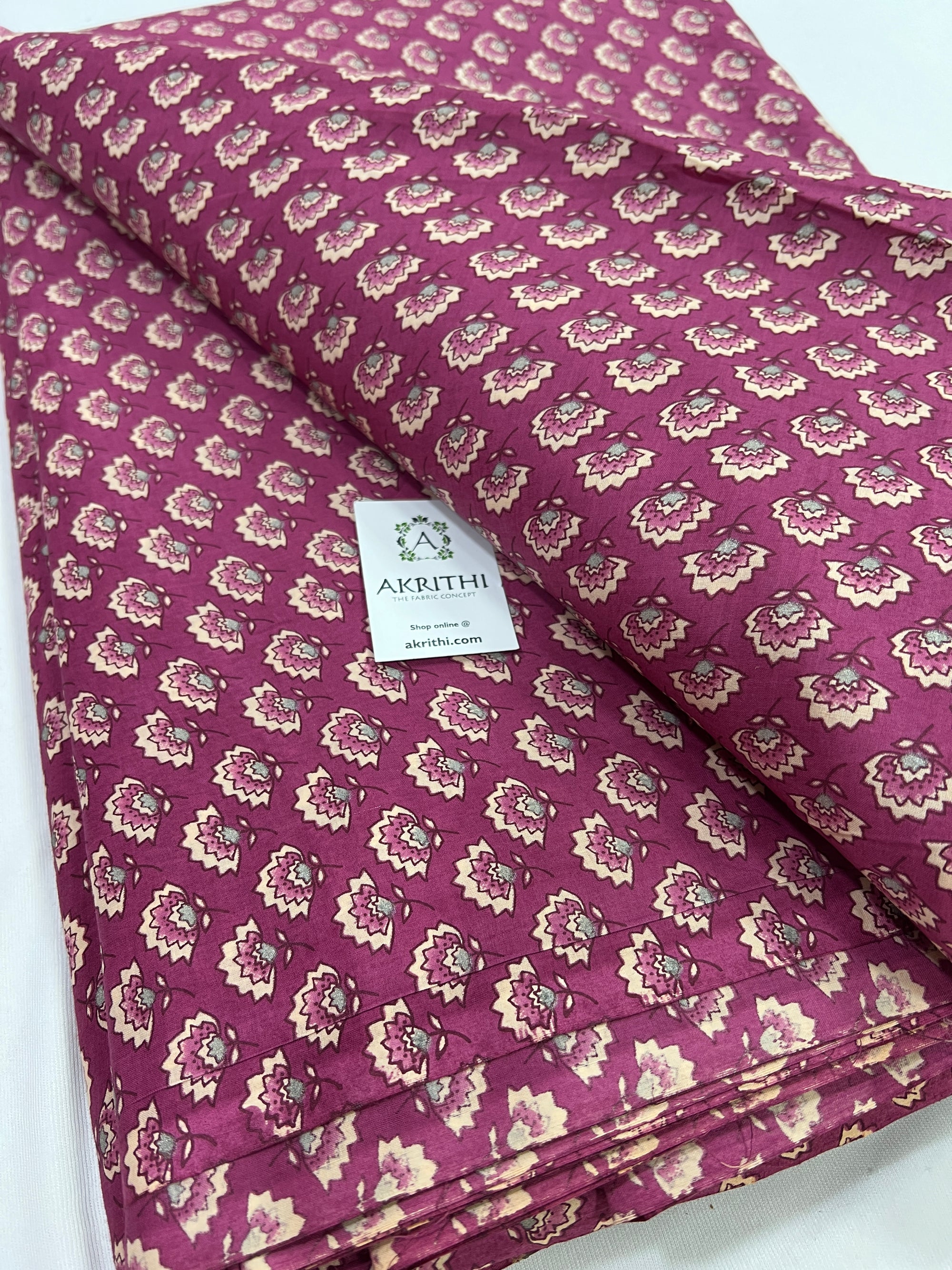 Printed pure cotton fabric