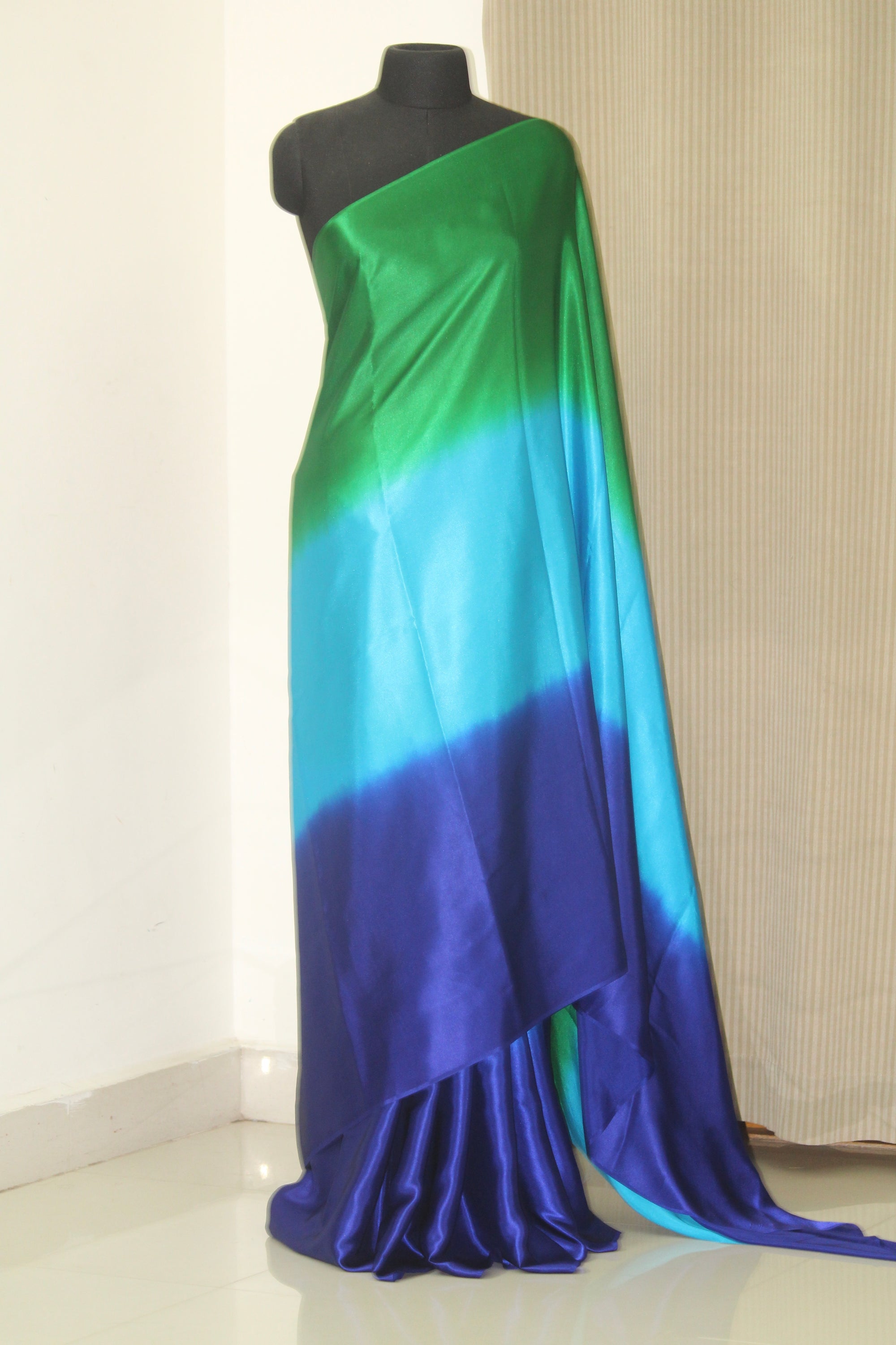 Pure silk satin saree