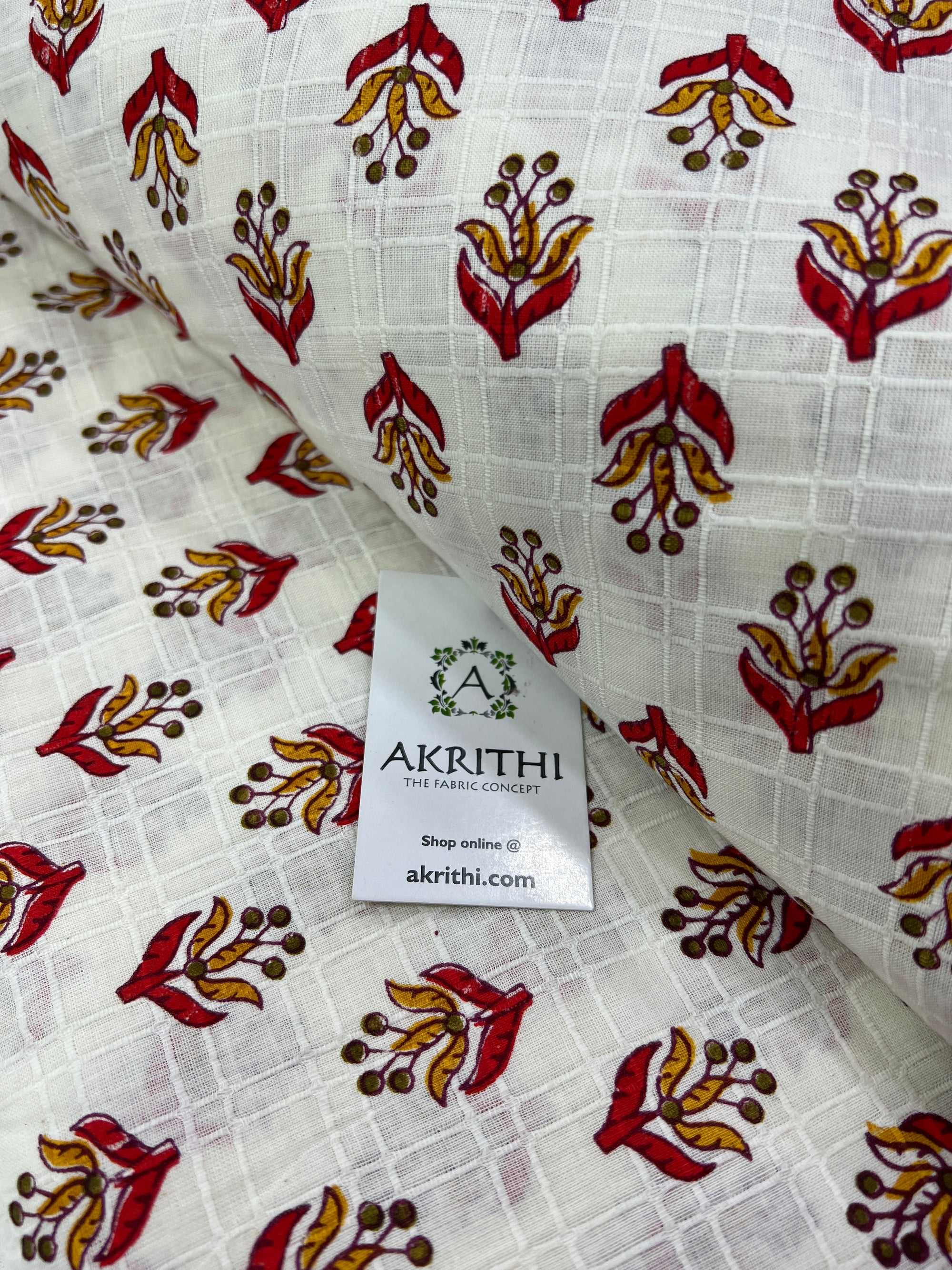 Printed pure cotton fabric