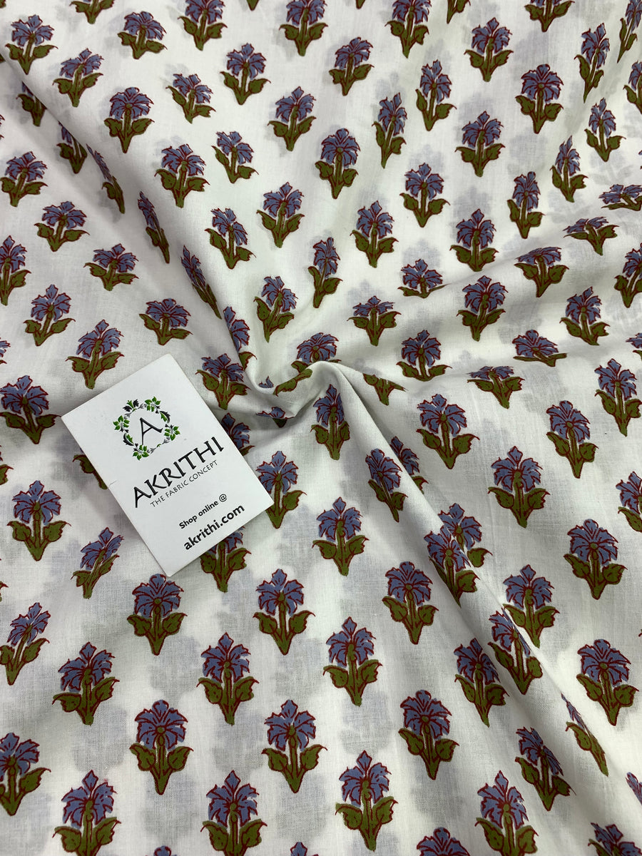 Printed pure cotton fabric