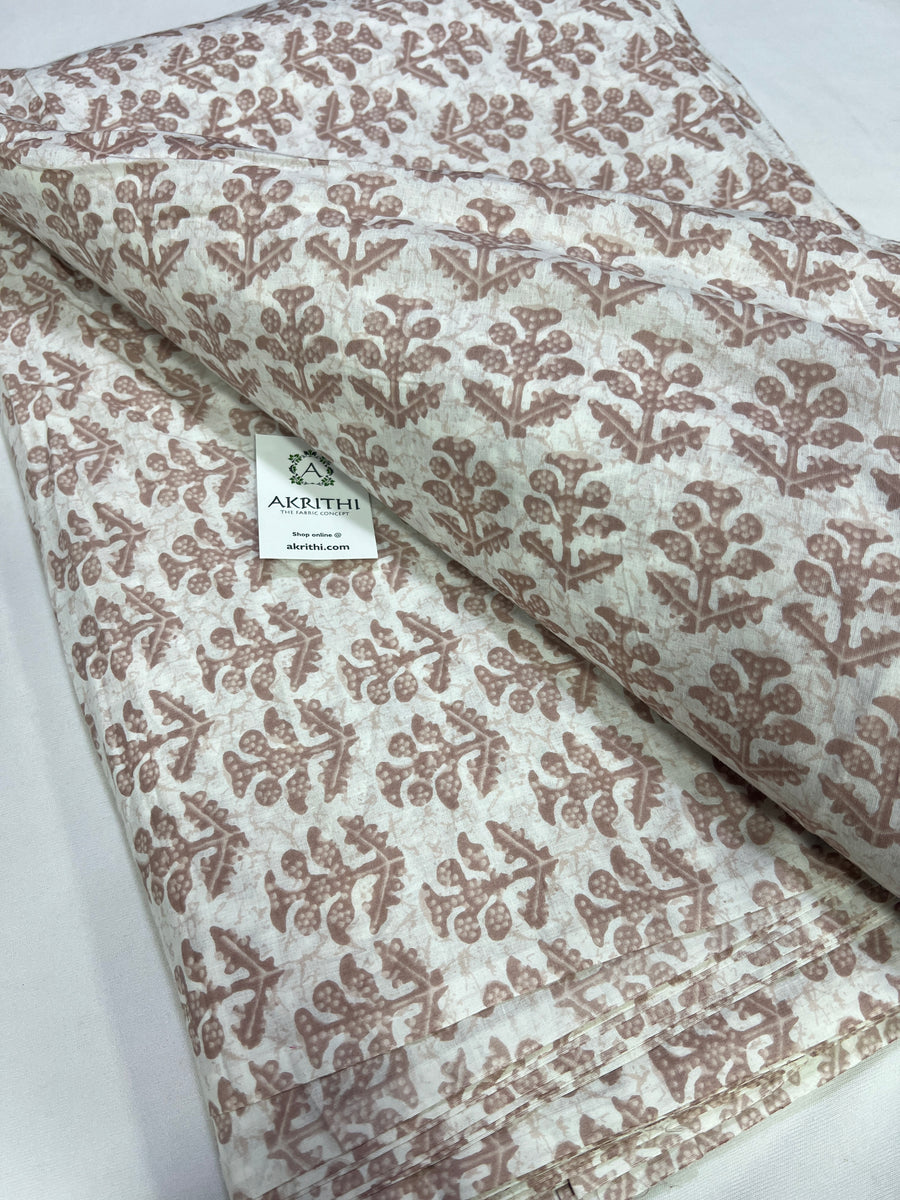 Printed pure cotton fabric