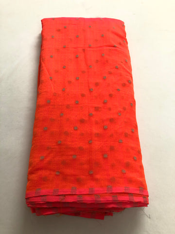 Self woven butti chiffon fabric